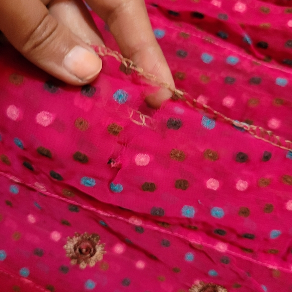 Embellished Semi Stitched Suit - Picture 7 of 8